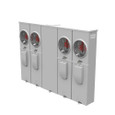Milbank U5884-X 4-5 Terminal Ringless Meter Socket Large Closing Plate 4 Position 4-200 Ampere Main Breaker Provision 22K AIC