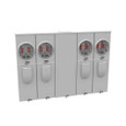 Milbank U5884-X 4-5 Terminal Ringless Meter Socket Large Closing Plate 4 Position 4-200 Ampere Main Breaker Provision 22K AIC