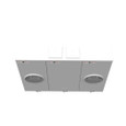 Milbank 5 Terminal Ringless 2 Large Closing Plates Lever Bypass 2 Position, 200 Ampere