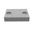 Milbank 5 Terminal Ringless 2 Large Closing Plates Lever Bypass 2 Position, 200 Ampere