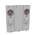Milbank U5902-X 4-5 Terminal Ringless Meter Socket Large Closing Plate 2 Position 2-125 Ampere Main Breaker Provision 22K AIC