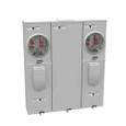 Milbank U5902-X 4-5 Terminal Ringless Meter Socket Large Closing Plate 2 Position 2-125 Ampere Main Breaker Provision 22K AIC