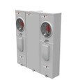 Milbank U5902-X 4-5 Terminal Ringless Meter Socket Large Closing Plate 2 Position 2-125 Ampere Main Breaker Provision 22K AIC