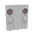 Milbank U5902-X 4-5 Terminal Ringless Meter Socket Large Closing Plate 2 Position 2-125 Ampere Main Breaker Provision 22K AIC