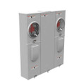 Milbank U5902-X 4-5 Terminal Ringless Meter Socket Large Closing Plate 2 Position 2-125 Ampere Main Breaker Provision 22K AIC