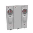 Milbank U5902-X 4-5 Terminal Ringless Meter Socket Large Closing Plate 2 Position 2-125 Ampere Main Breaker Provision 22K AIC