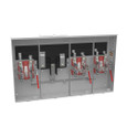 Milbank 5 Terminal Ringless 2 Large Closing Plates Lever Bypass 3 Position, 200 Ampere