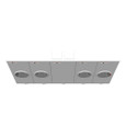 Milbank 5 Terminal Ringless 2 Large Closing Plates Lever Bypass 4 Position, 200 Ampere