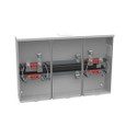 Milbank 4 Terminal Ringless Small Closing Plate, 100 Ampere