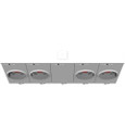 Milbank 4 Terminal Ringless Small Closing Plate, 100 Ampere