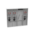 Milbank U5903-X 4-5 Terminal 3-Position Ringless Meter Socket with Main Breaker Provision 100A 240V 1-Phase Surface Mount 22K AIC