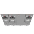 Milbank U5903-X 4-5 Terminal 3-Position Ringless Meter Socket with Main Breaker Provision 100A 240V 1-Phase Surface Mount 22K AIC