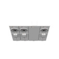 Milbank U5903-X 4-5 Terminal 3-Position Ringless Meter Socket with Main Breaker Provision 100A 240V 1-Phase Surface Mount 22K AIC