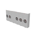 Milbank 5 Terminal Ringless 2 Large Closing Plates Lever Bypass 5 Position, 200 Ampere