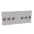 Milbank 5 Terminal Ringless 2 Large Closing Plates Lever Bypass 6 Position, 200 Ampere