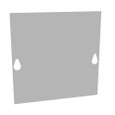 Milbank SC1 Front Cover, Type 1 Screw Cover ANSI 61 Gray Steel