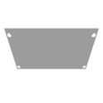 Milbank SC1 Front Cover, Type 1 Screw Cover ANSI 61 Gray Steel