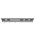 Milbank 4 Terminal Ringless Meter Socket Large Closing Plate Stainless Steel Hasp Aluminum Painted