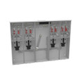 Milbank U5904-X 4-5 Terminal Ringless Meter Socket Large Closing Plate 4 Position 4-125 Ampere Main Breaker Provision 22K AIC