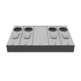 Milbank U5904-X 4-5 Terminal Ringless Meter Socket Large Closing Plate 4 Position 4-125 Ampere Main Breaker Provision 22K AIC