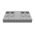 Milbank U5904-X 4-5 Terminal Ringless Meter Socket Large Closing Plate 4 Position 4-125 Ampere Main Breaker Provision 22K AIC