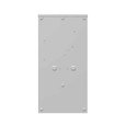 Milbank UAP1797 4 Terminal Ringless Meter Socket - Plain Top Lever Bypass, Aluminum Painted Single Connector 4–600 kcmil / Double Connector 6–350 kcmil