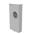 Milbank UAP1797 4 Terminal Ringless Meter Socket - Plain Top Lever Bypass, Aluminum Painted Single Connector 4–600 kcmil / Double Connector 6–350 kcmil