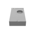 Milbank UAP1797 4 Terminal Ringless Meter Socket - Plain Top Lever Bypass, Aluminum Painted Single Connector 4–600 kcmil / Double Connector 6–350 kcmil