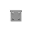 Milbank SC3R-4 Screw Cover Type 3R UL Listed Steel Quad D Knockout For Lock Emboss Mounting Holes In Back