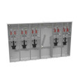 Milbank U5905-X 4 Terminal Ringless Meter Socket Large Closing Plate 5 Position 5-125 Ampere Main Breaker Provision 22K AIC