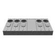 Milbank U5905-X 4 Terminal Ringless Meter Socket Large Closing Plate 5 Position 5-125 Ampere Main Breaker Provision 22K AIC