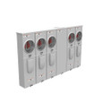 Milbank U5905-X 4 Terminal Ringless Meter Socket Large Closing Plate 5 Position 5-125 Ampere Main Breaker Provision 22K AIC