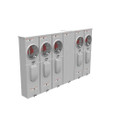 Milbank U5905-X 4 Terminal Ringless Meter Socket Large Closing Plate 5 Position 5-125 Ampere Main Breaker Provision 22K AIC