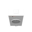 Milbank UAP3505–UAP3506 5 & 7 Terminal Ringless Meter Socket - Small Closing Plate, Triplex Ground, Lever Bypass with Stainless Steel Hasp (Aluminum Painted)