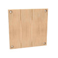 Milbank P Wood Back Panels Non UL Listed Hinge And Screw Cover No Paint Wood Hole Pattern