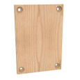 Milbank P Wood Back Panels Non UL Listed Hinge And Screw Cover No Paint Wood Hole Pattern