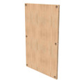 Milbank P Wood Back Panels Non UL Listed Hinge And Screw Cover No Paint Wood Hole Pattern
