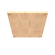 Milbank P Wood Back Panels Non UL Listed Hinge And Screw Cover No Paint Wood Hole Pattern