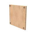 Milbank P Wood Back Panels Non UL Listed Hinge And Screw Cover No Paint Wood Hole Pattern