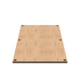 Milbank P Wood Back Panels Non UL Listed Hinge And Screw Cover No Paint Wood Hole Pattern