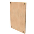 Milbank P Wood Back Panels Non UL Listed Hinge And Screw Cover No Paint Wood Hole Pattern