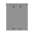 Milbank SC3R-8 Screw Cover Type 3R UL Listed Steel Quad D Knockout For Lock Emboss Mounting Holes In Back