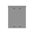Milbank SC3R-8 Screw Cover Type 3R UL Listed Steel Quad D Knockout For Lock Emboss Mounting Holes In Back