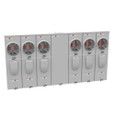 Milbank U5906-X 4 Terminal Ringless Meter Socket Large Closing Plate 6 Position 6-125 Ampere Main Breaker Provision 22K AIC