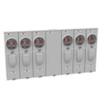 Milbank U5906-X 4 Terminal Ringless Meter Socket Large Closing Plate 6 Position 6-125 Ampere Main Breaker Provision 22K AIC