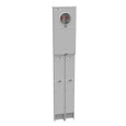 Milbank U5925-O 4 Terminal Ringless Meter Socket - Plain Top Single Pedestal Direct Bury with Main Breaker and Branch Circuits