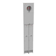 Milbank U5925-O 4 Terminal Ringless Meter Socket - Plain Top Single Pedestal Direct Bury with Main Breaker and Branch Circuits