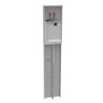 Milbank U5925-O 4 Terminal Ringless Meter Socket - Plain Top Single Pedestal Direct Bury with Main Breaker and Branch Circuits