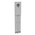 Milbank U5925-O 4 Terminal Ringless Meter Socket - Plain Top Single Pedestal Direct Bury with Main Breaker and Branch Circuits