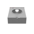 Milbank UAP7040 4 Terminal Ringless Triplex Ground Meter Sockets, Aluminum Painted